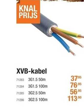 Cevo Xvb-kabel aanbieding