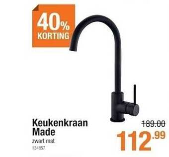 Cevo Keukenkraan Made 40% Korting aanbieding