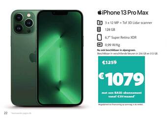 Base Iphone 13 Pro Max aanbieding