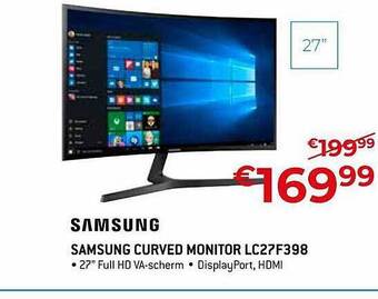Exellent Samsung Curved Monitor Lc27f398 aanbieding
