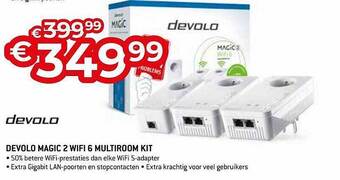 Exellent Devolo Magic 2 Wifi 6 Multiroom Kit aanbieding