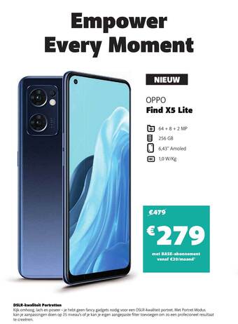 Base Oppo Find X5 Lite aanbieding