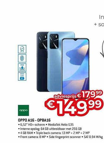 Exellent Oppo A16 - Opba16 aanbieding