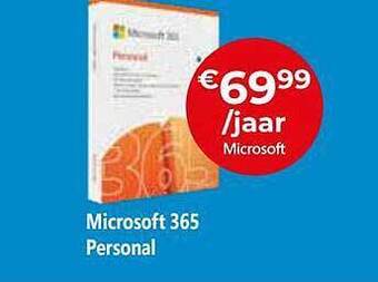 Exellent Microsoft 365 Personal aanbieding