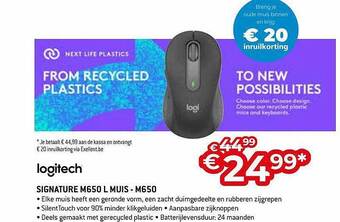 Exellent Logitech Signature M650 L Muis - M650 aanbieding