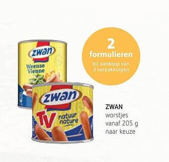 Spar Zwan Worstjes aanbieding