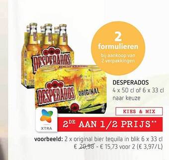 Spar Desperados aanbieding