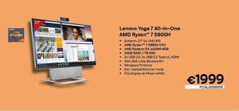 CompuDeals Lenovo Yoga 7 Allinone Amd Ryzen 7 5800h aanbieding