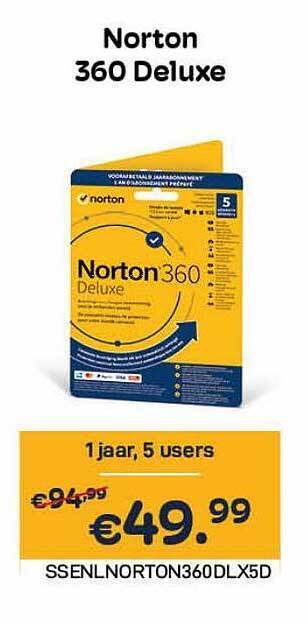CompuDeals Norton 360 Deluxe aanbieding