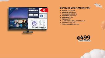 CompuDeals Samsung Smart Monitor M7 aanbieding