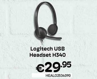 CompuDeals Logitech Usb Headset H340 aanbieding