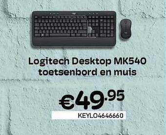 CompuDeals Logitech Desktop Mk540 Toetsenbord En Muis aanbieding
