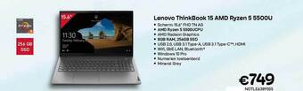 CompuDeals Lenovo Thinkbook 15 Amd Ryzen 5 5500u aanbieding