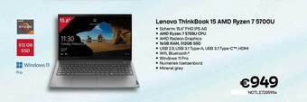 CompuDeals Lenovo Thinkbook 15 Amd Ryzen 7 5700u aanbieding