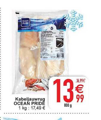 Cora Kabeljauwrug Ocean Pride aanbieding