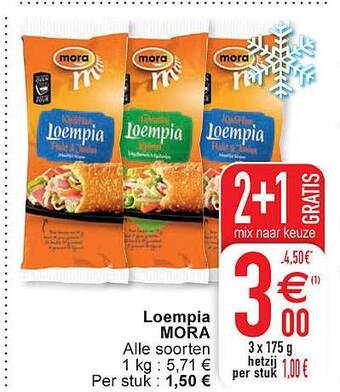 Cora Loempia Mora aanbieding