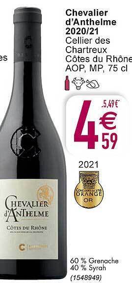 Cora Chevalier D'anthelme 2020-21 Cellier Des Chartreux aanbieding