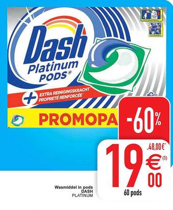Cora Wasmiddel In Pods Dash aanbieding