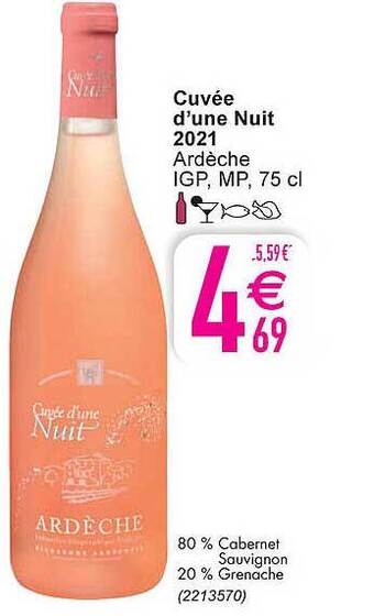 Cora Cuvée D'une Nuit 2021 Ardèche aanbieding