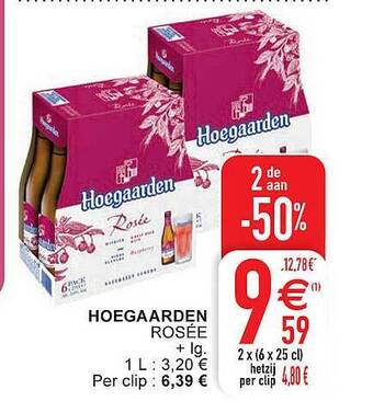 Cora Hoegaarden Rosée aanbieding