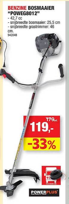 Hubo Benzine Bosmaaier aanbieding