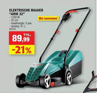 Hubo Elektrische Maaier aanbieding