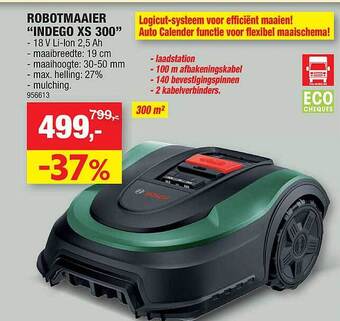 Hubo Robotmaaier Indego Xs 300 aanbieding