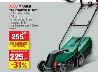 Hubo Accu Maaier aanbieding