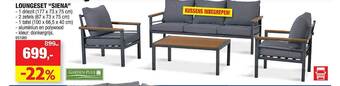 Hubo Loungeset Siena aanbieding