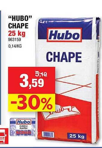 Hubo Hubo Chape 25 Kg aanbieding
