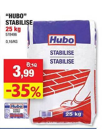 Hubo Hubo Stabilise 25 Kg aanbieding