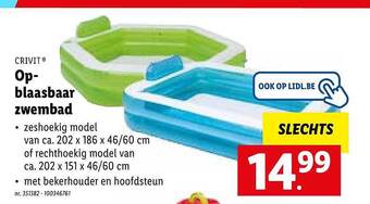 Lidl Opblaasbaar Zwembad aanbieding