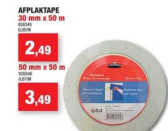 Hubo Afplaktape aanbieding