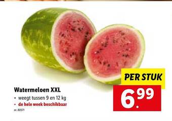 Lidl Watermeloen Xxl aanbieding