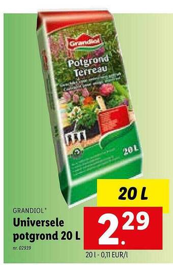 Lidl Universele Potgrond 20 L aanbieding