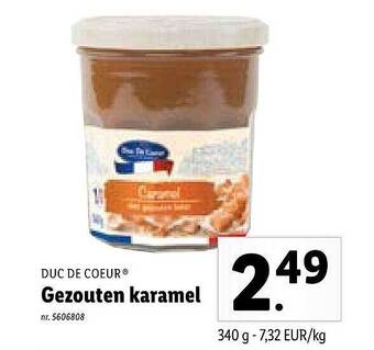 Lidl Gezouten Karamel aanbieding