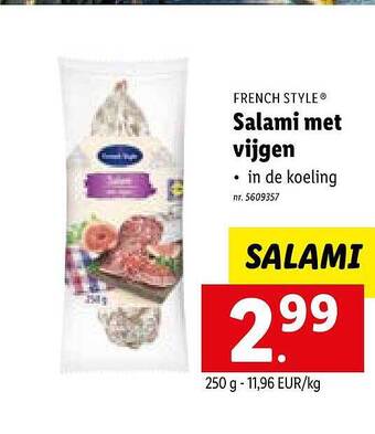 Lidl Salami Met Vijgen aanbieding