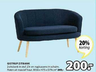 Jysk Gistrup Zitbank aanbieding