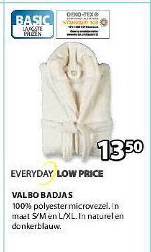 Jysk Valbo Badjas aanbieding