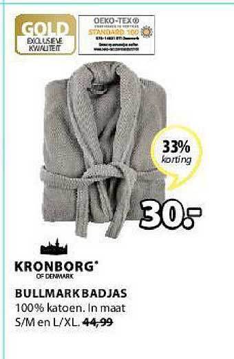Jysk Bullmark Badjas aanbieding