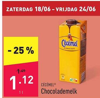 ALDI Cécémel Chocolademelk aanbieding