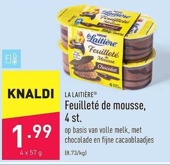 ALDI Feuilleté De Mousse, 4 St aanbieding