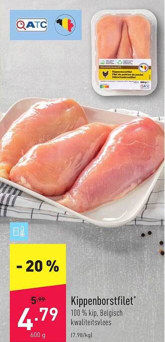 ALDI Kippenborstfilet aanbieding