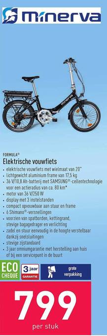 ALDI Elektrische Vouwfiets aanbieding