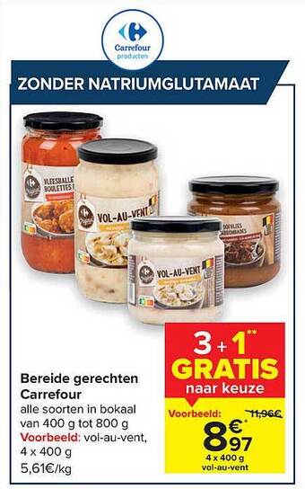 Carrefour Bereide Gerechten aanbieding