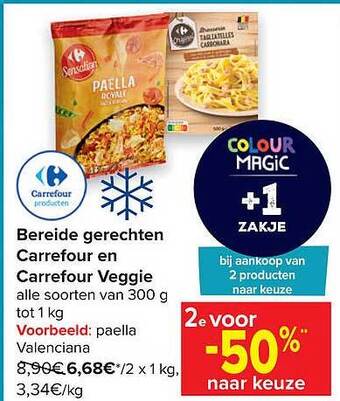 Carrefour Bereide Gerechten Carrefour En Carrefour Veggie aanbieding