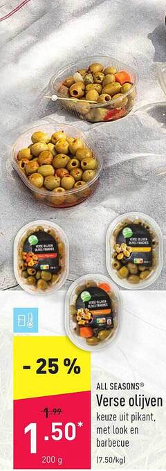 ALDI All Seasons Verse Olijven aanbieding