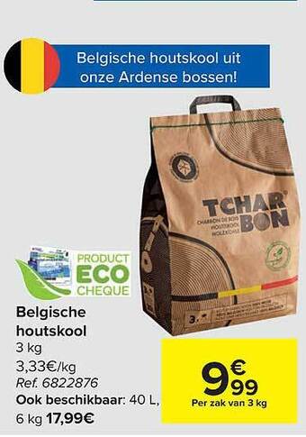 Carrefour Belgische Houtskool aanbieding