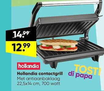 Big Bazar Hollandia Contactgrill aanbieding