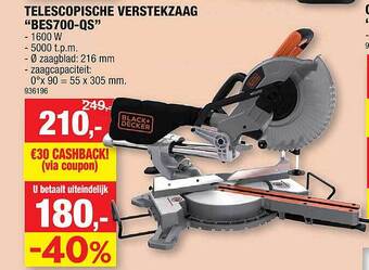 Hubo Telescopische Verstekzaag aanbieding
